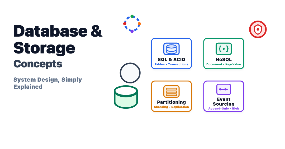 Database & Storage Concepts - System Design, Simply Explained