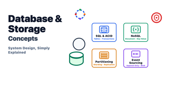 Database & Storage Concepts - System Design, Simply Explained